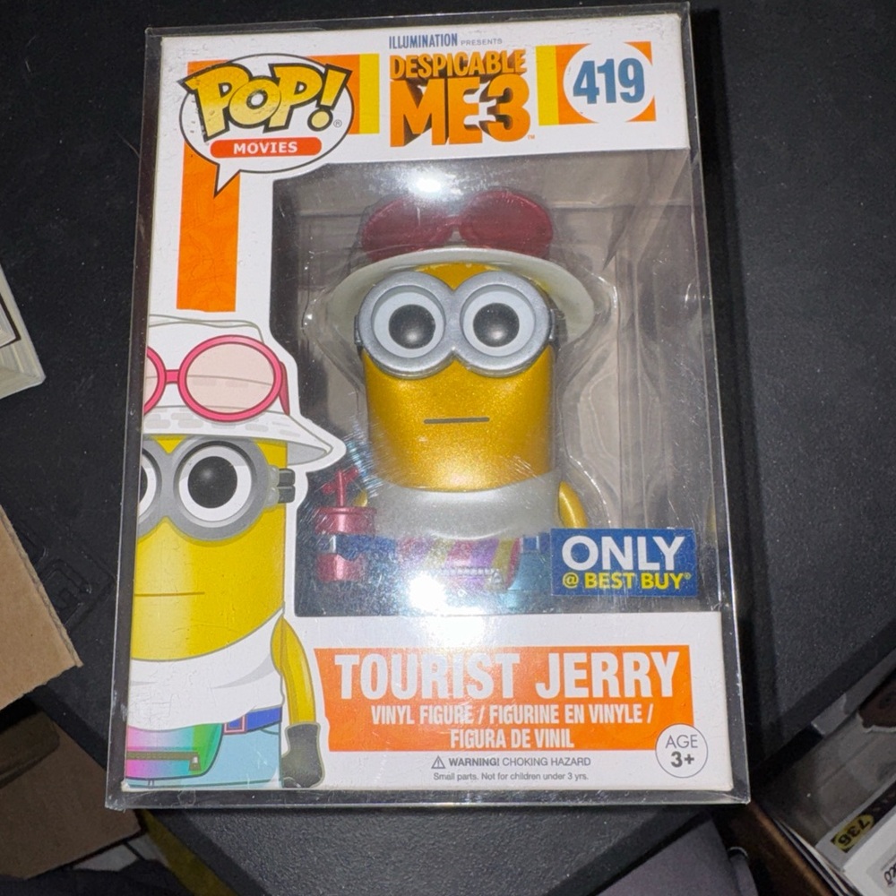 Funko Despicable Me 3 Tourist Jerry with Red Hat